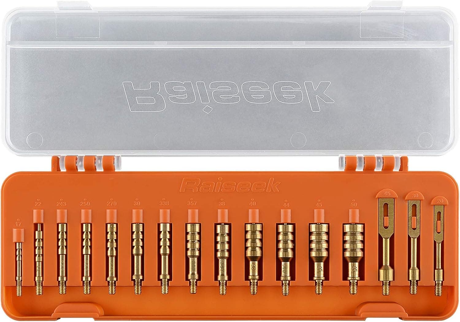 Raiseek Gun Cleaning Jags Slotted Tip Patch Holder Kit for Handgun Rifle .17 .22/.223 .30 .357 .40 .45 Cal 5.56MM 7.62MM 9MM