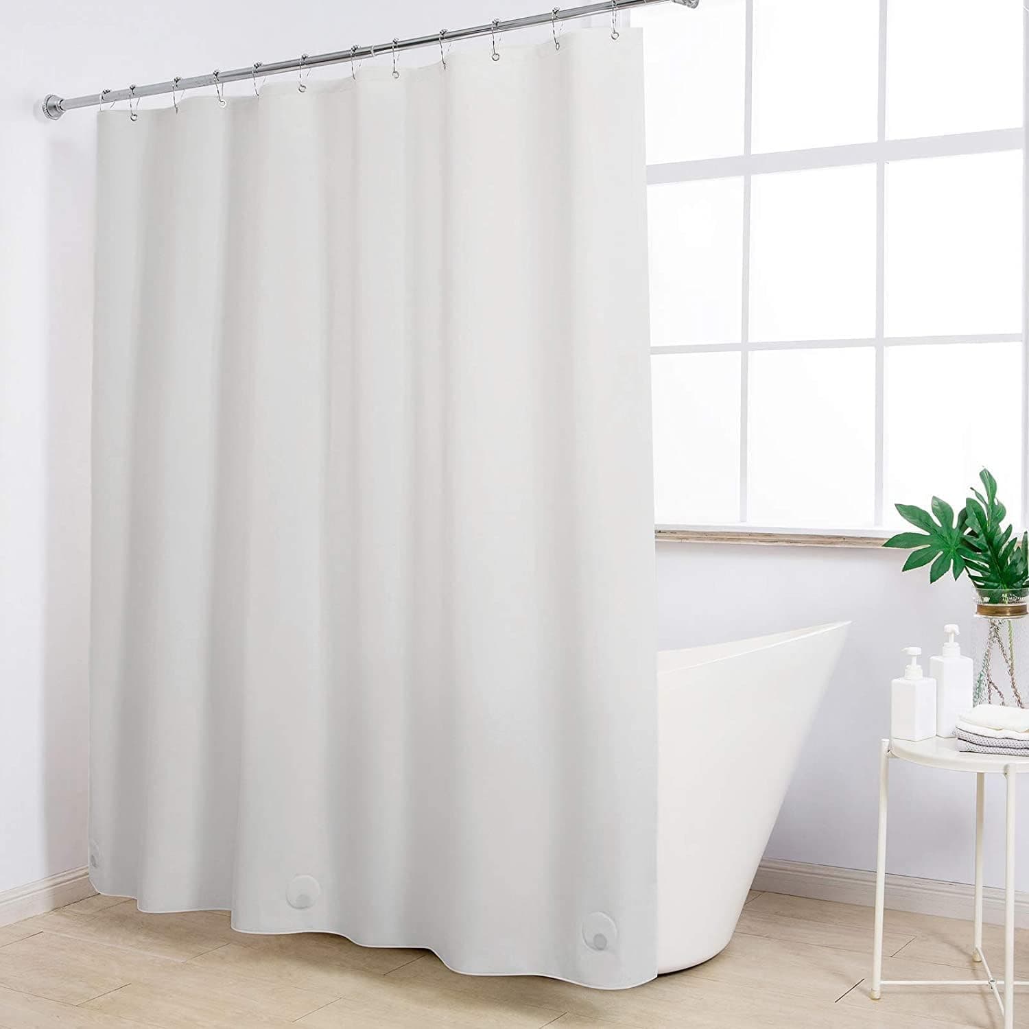 KOMLLEX Elephant Shower Curtain 60Wx72H Inches Black Grey Animal Wildlife Ivory Cool Zoo Nature African Fabric Waterproof Polyester with 12 Pack Plastic Hooks