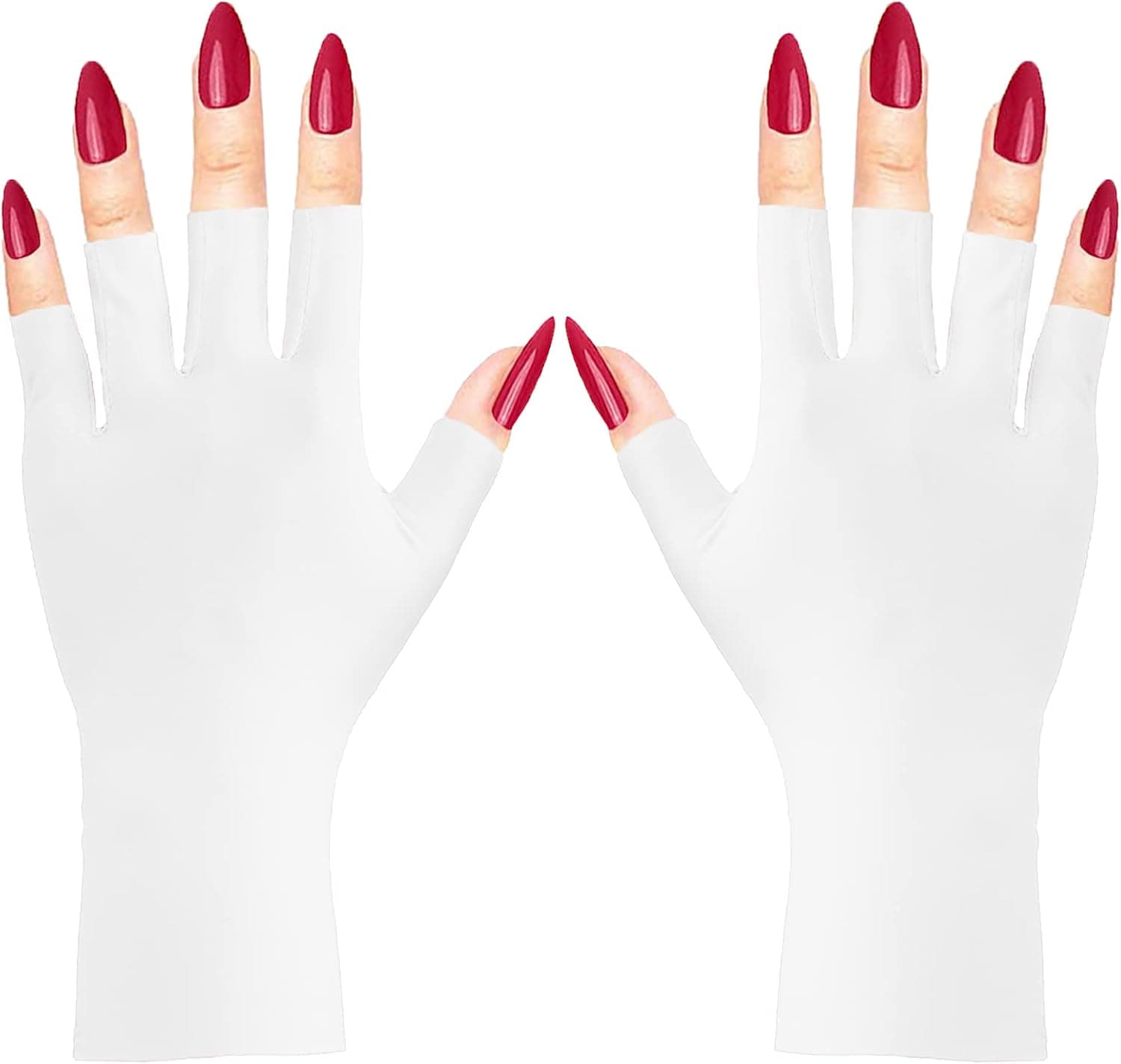 CURELIX Anti UV Gloves for Gel Nail Lamp, Professional Protection Gloves for Manicures, UV Sun Protection Gloves for Women