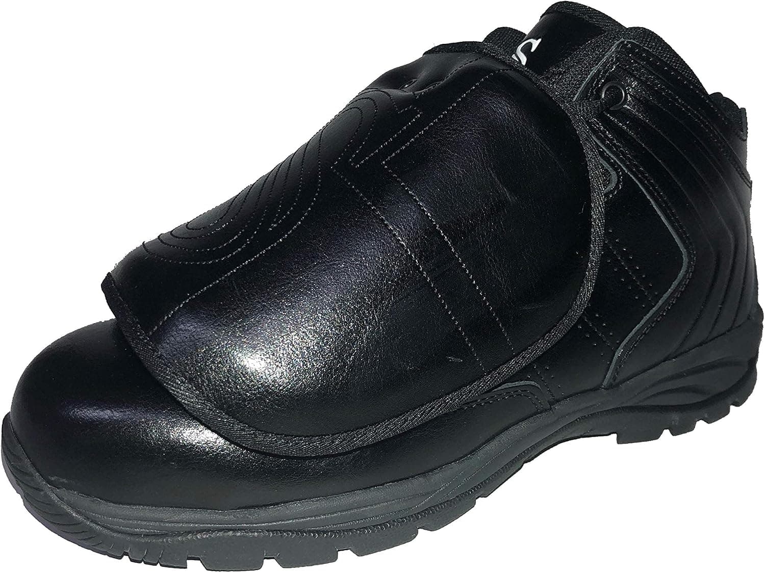 Smitty | BBS-PS1 | Professional Baseball Umpire Mid-Cut Plate Shoes | All Black