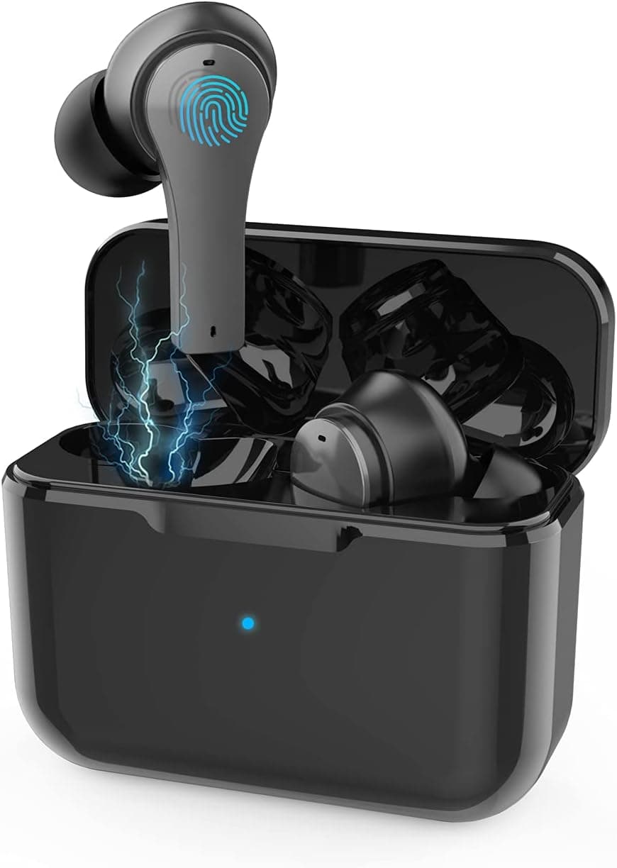 JOYHOOSH Wireless Earbuds, Bluetooth Earbuds ANC Active Noise Cancelling,Bluetooth 5.1 in-Ear Headphones with MIC, Stereo Wireless Earphones 35H with Charging Case for iOS and Android cellphones