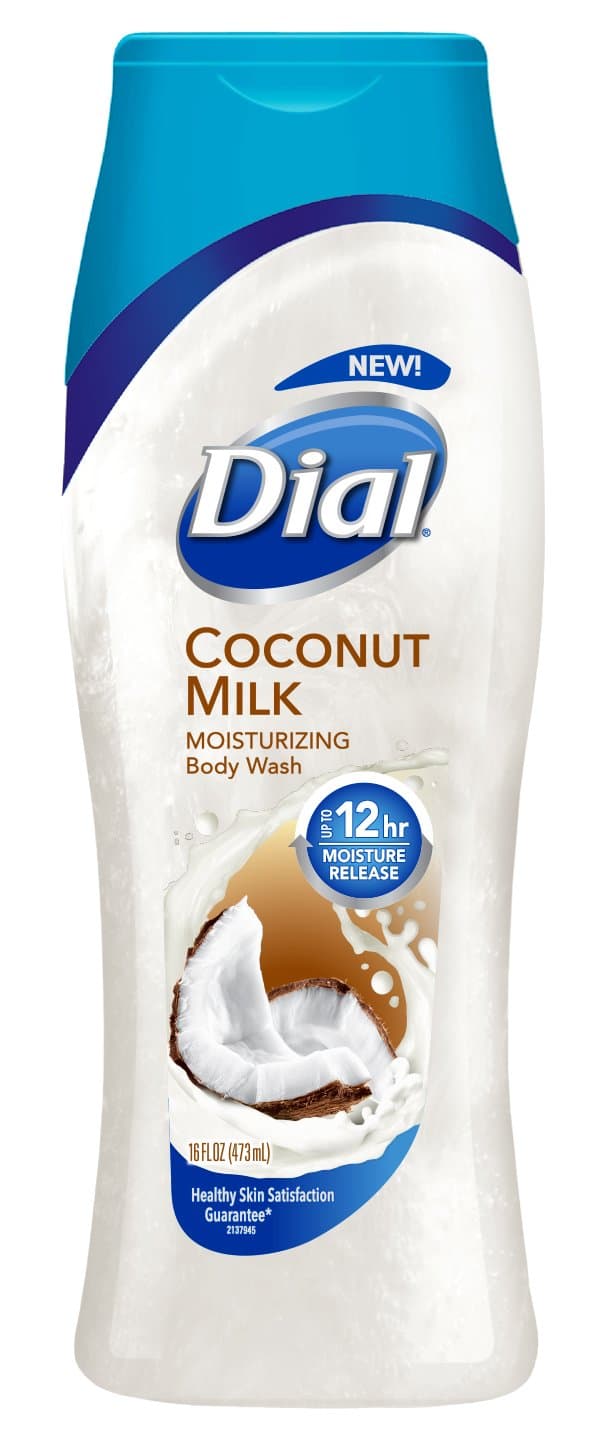Dial Body Wash, Coconut Milk with Up to 12 Hour Moisture Release, 16 Fluid Ounces