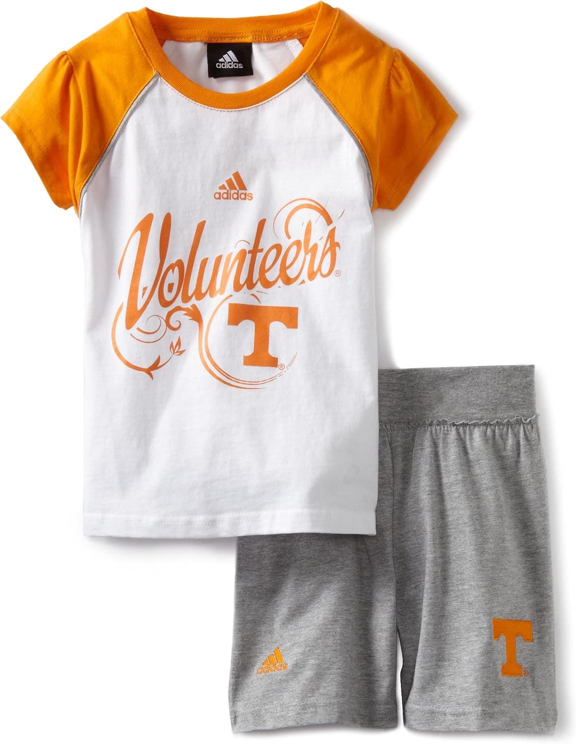 NCAA Tennessee Volunteers 4-6x Girls Short Sleeve Top and Short Set