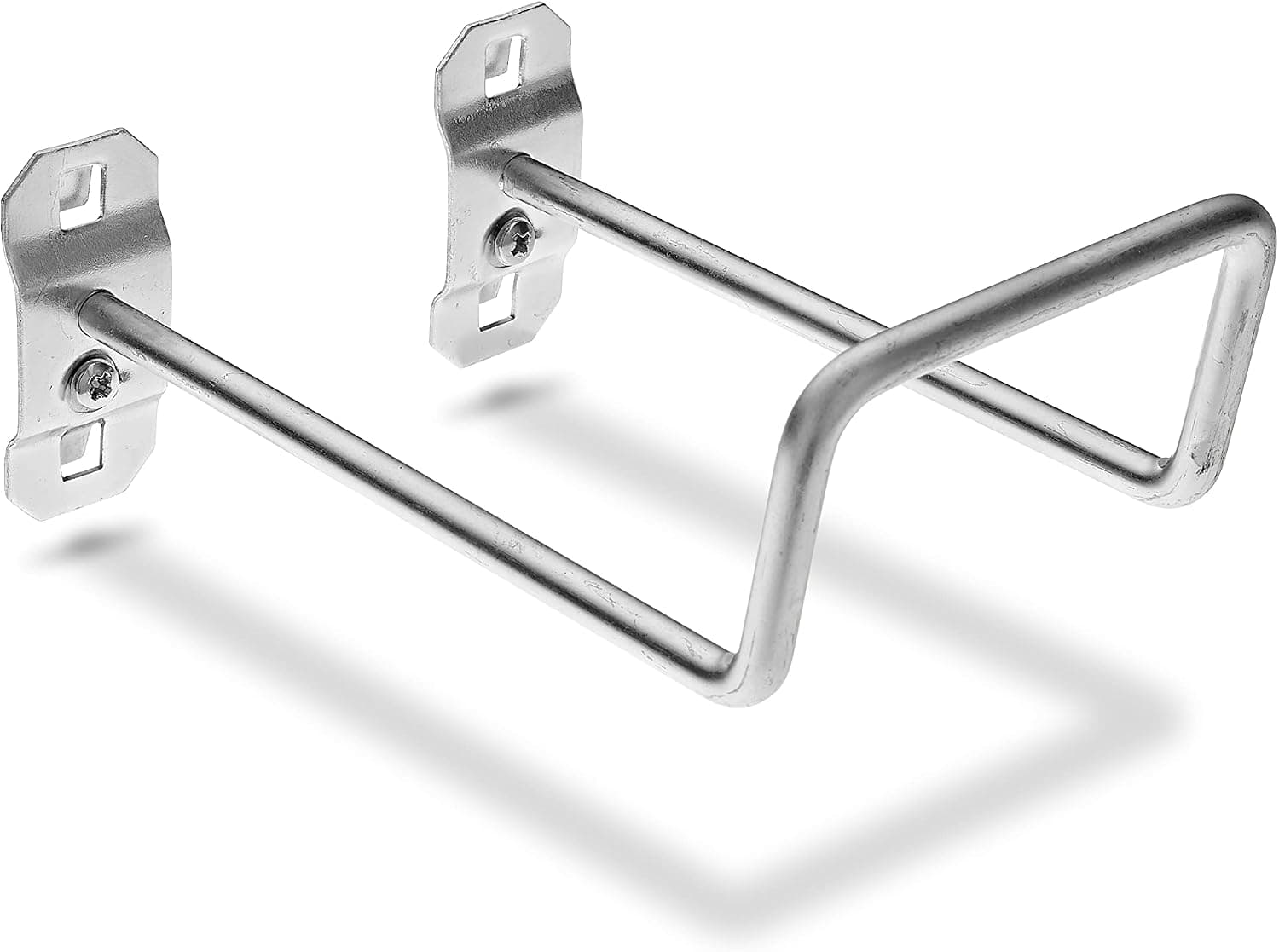 Triton Products 56528 LocHook 5 -Inch 80 Degree Bend 2-3/4 -Inch I.D. Zinc Plated Steel Double Closed End Loop Pegboard Hook for LocBoard, 5-Pack