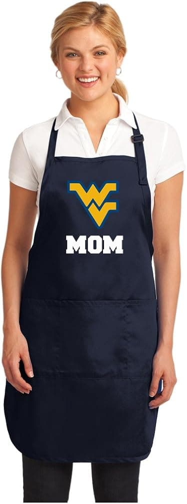 Broad Bay West Virginia University Mom Apron Stain Release WVU Mom Aprons