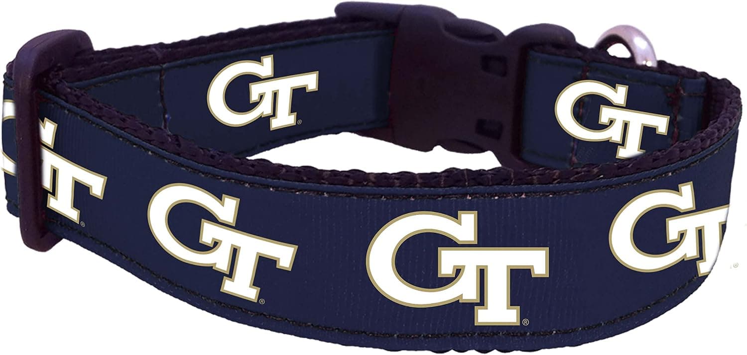 NCAA Georgia Tech Yellow Jackets Dog Collar (Team Color, Large)