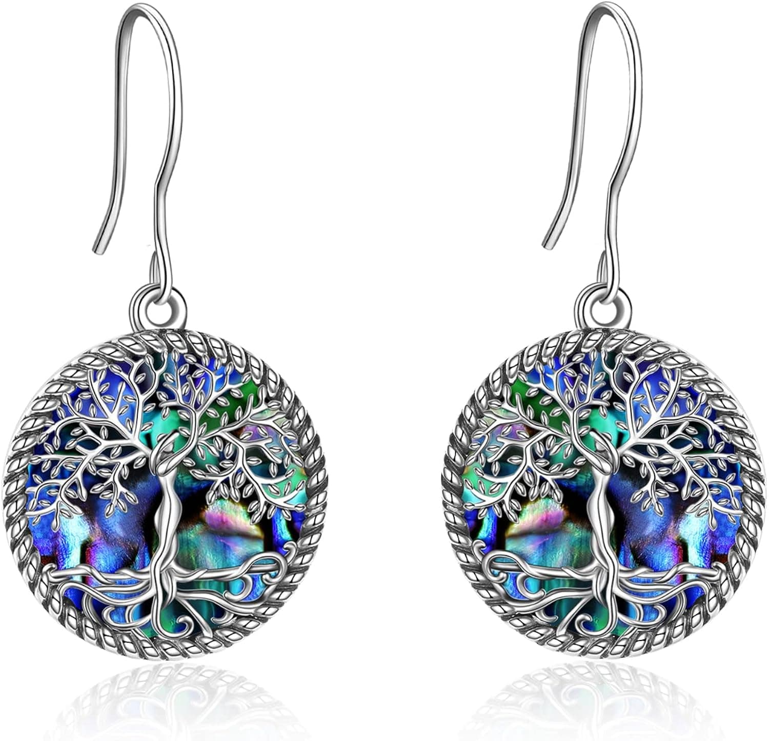ONEFINITY Tree of Life Earrings 925 Sterling Silver Tree of Life Dangle Drop Earrings for Women Girls Tree of Life Jewelry Mother's Day Gifts