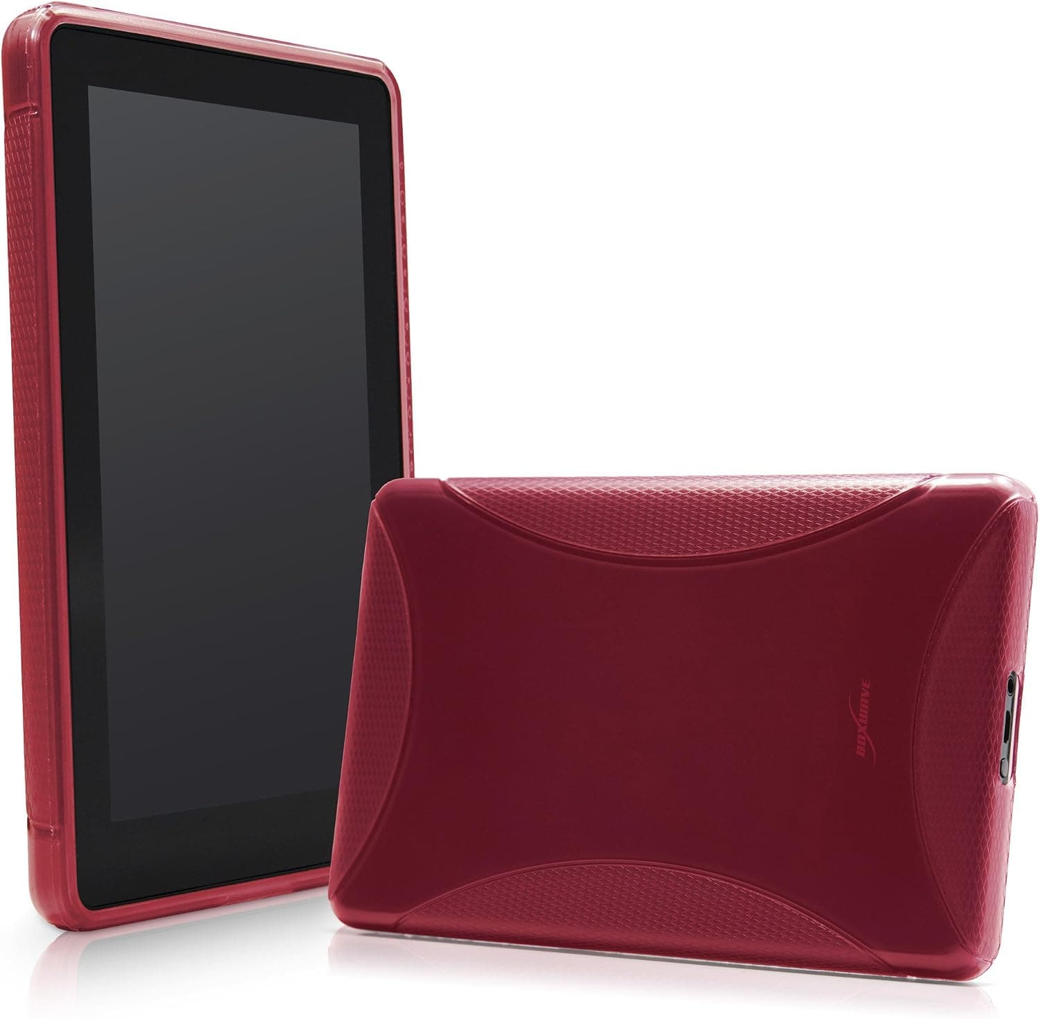 BoxWave Kindle Fire BodySuit - Premium Slim-Fit TPU Gel Skin Case, Texturized for Extra No-Slip Grip for the Kindle Fire (Scarlet Red)