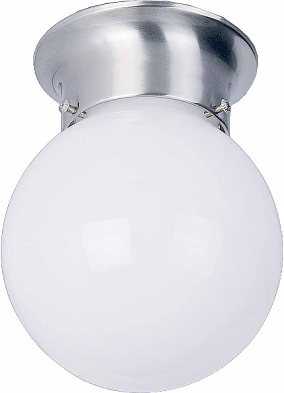 Volume Lighting V7309-33 1-Light Flush Mount Ceiling Fixture, Brushed Nickel