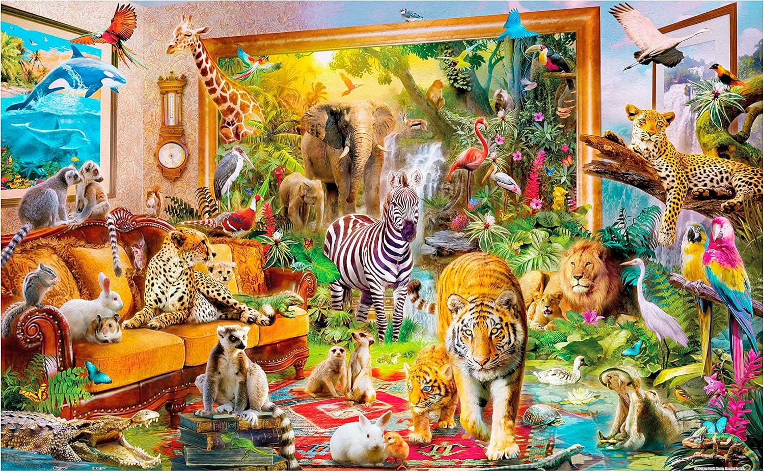 Pintoo Jigsaw Puzzles 1000 Piece for Adults - Jan Patrik Krasny - Coming to Room Beautiful Plastic Puzzle for Home Decor Zero Dust Easy Storage [H1800]
