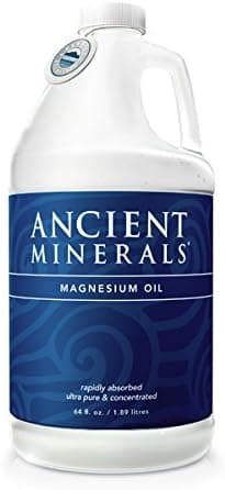 Ancient Minerals Magnesium Oil Spray Bottle of Pure Genuine Zechstein Magnesium Chloride - Topical Magnesium Supplement for Skin Application and Dermal Absorption (64oz)