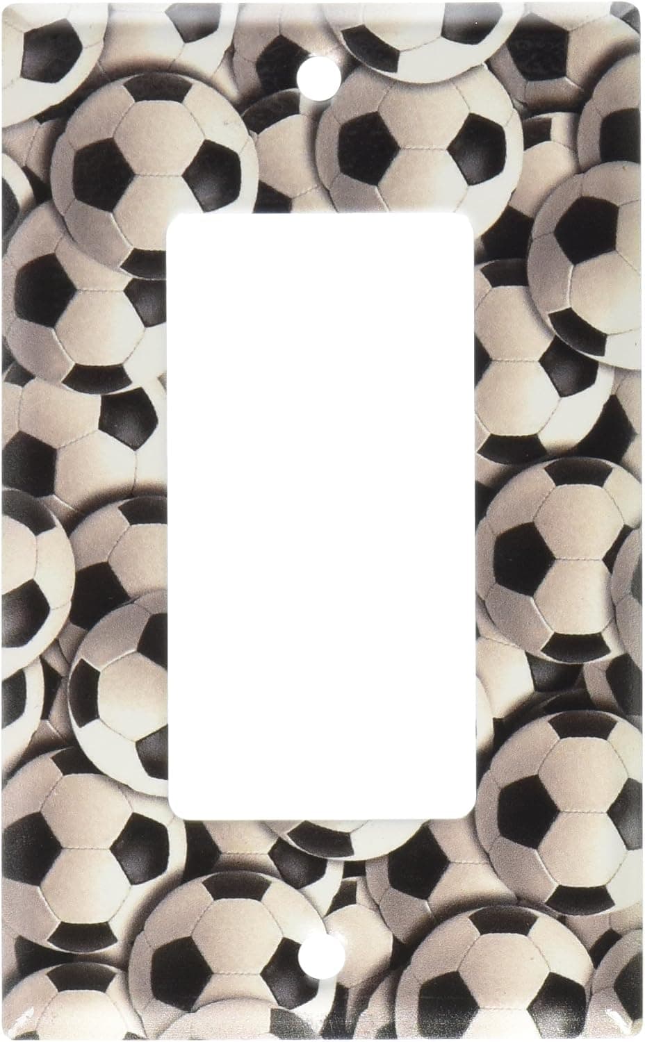 Art Plates - Soccer Balls Switch Plate - Single Rocker