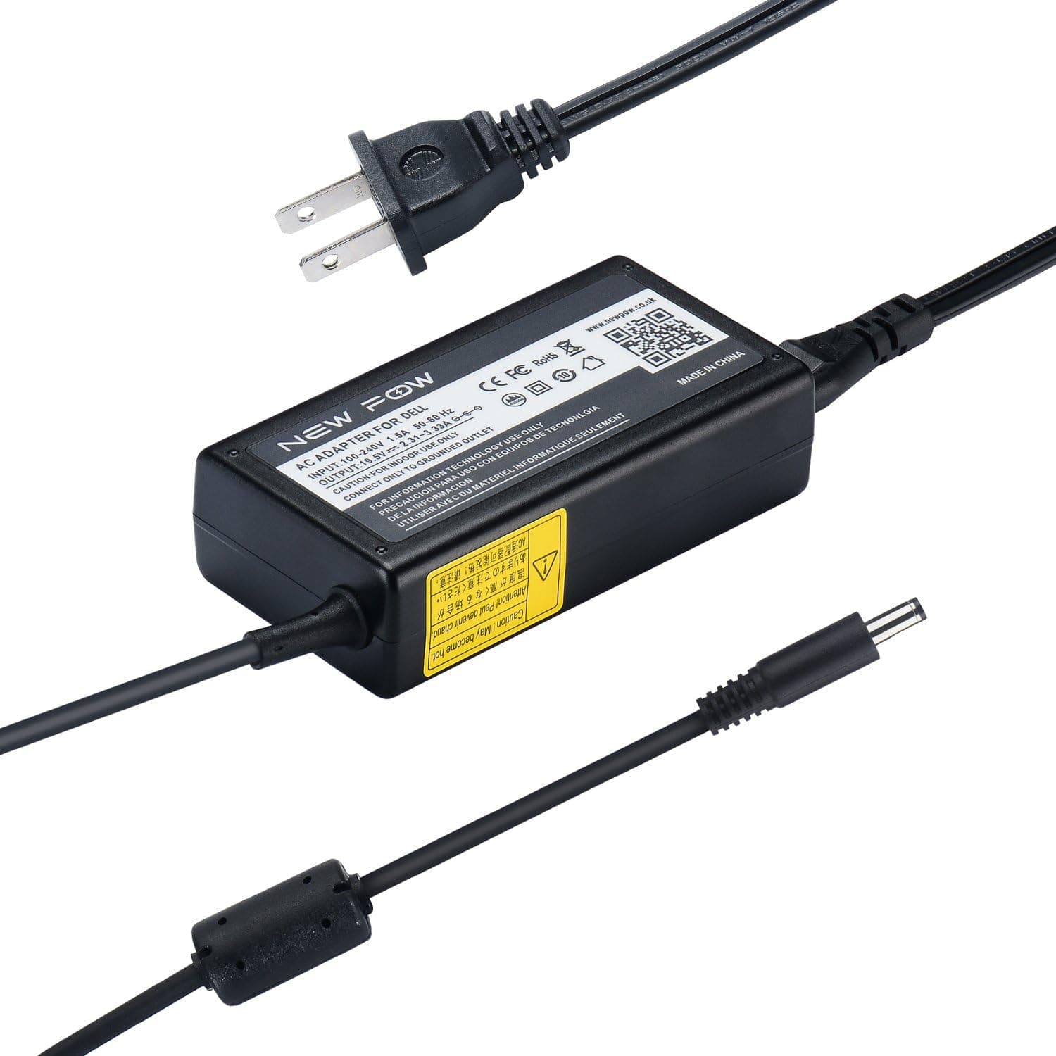 NEW POW 65W Portable AC Adapter Laptop Charger for Dell Inspiron 15-3000 5455 i5455 / 3567 i3567/ Inspiron 15-5000 5570 i5570 Slim Notebook Power Supply