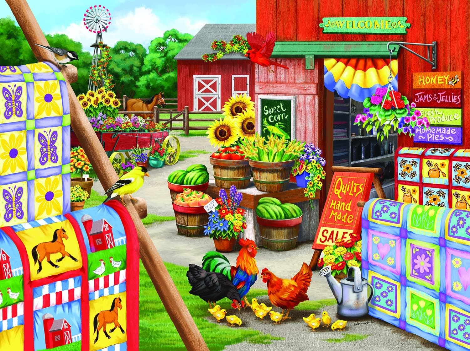 SUNSOUT INC Quilts 1000 pc Jigsaw Puzzle