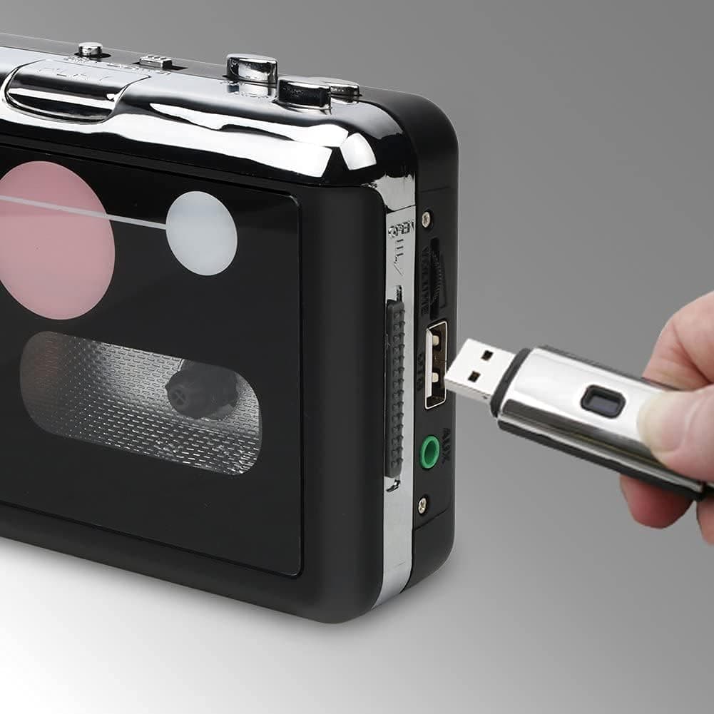 DIGITNOW Portable Cassette Player Cassette to MP3 Converter，Portable Cassette Converter Recorder Convert Tapes to Digital MP3 Save into USB Flash Drive