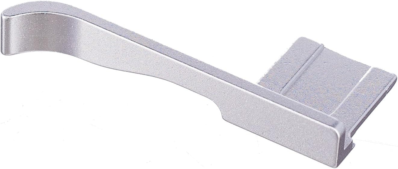 FOTOMIX TG-XE3 Silver Metal Thumb-up Grip Designs for Fujifilm Camera, Better Balance & Grip Convenience