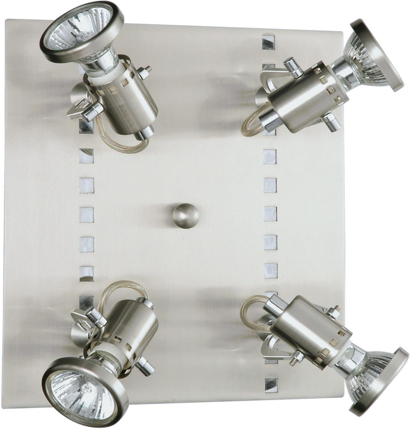 Eglo 82245A Fizz Ceiling Light, Matte Nickel/Chrome