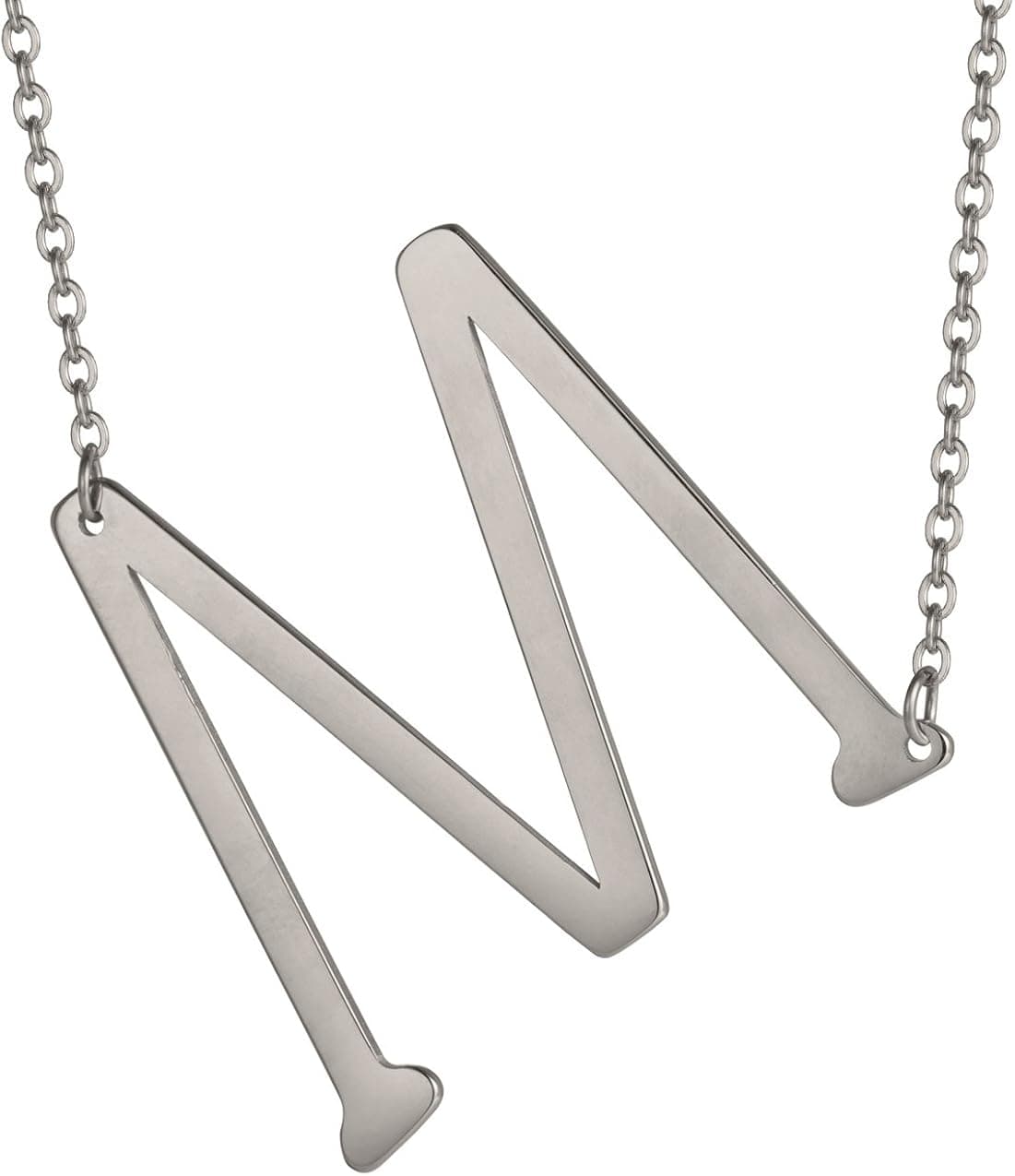 HUAN XUN Initial Necklace Alphabet Letter Charm Necklaces Jewelrys Name A to Z