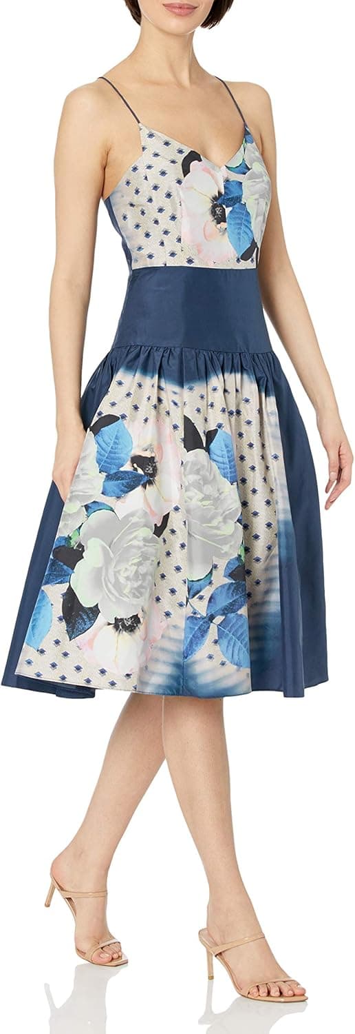 Tracy Reese Women's Printed Taffeta Dress