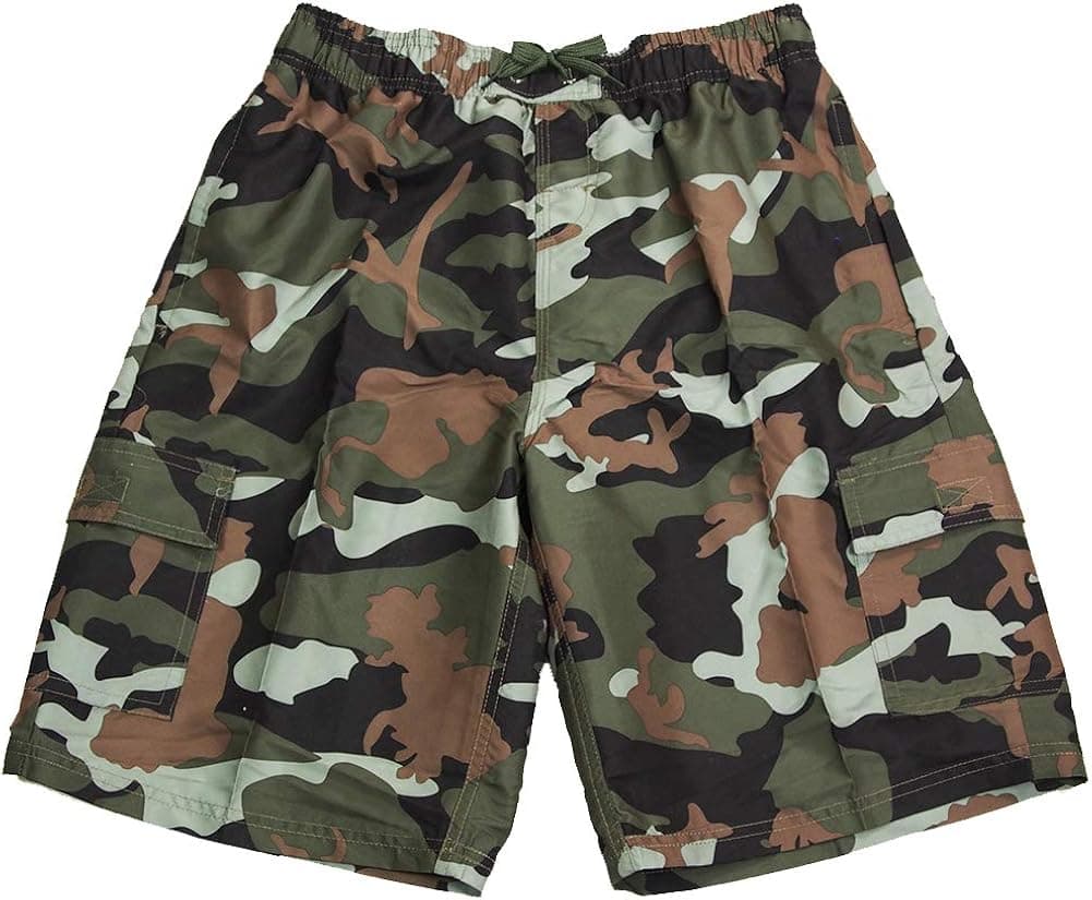 NORTY Mens Big Extended Size Swim Trunks - Mens Plus King Size Swimsuit Thru 5X