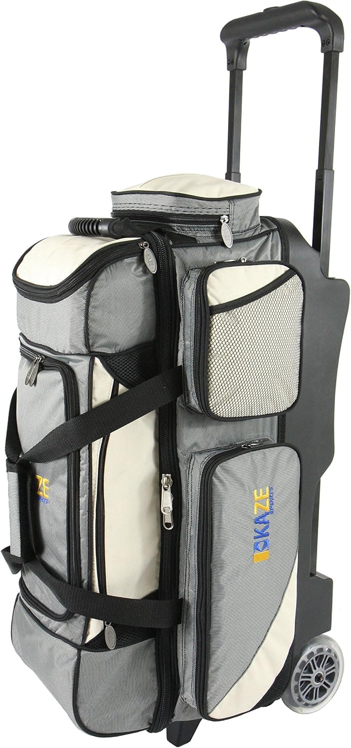KAZE SPORTS 3 Ball Bowling Roller + 1 Ball Color Matching Add On Tote