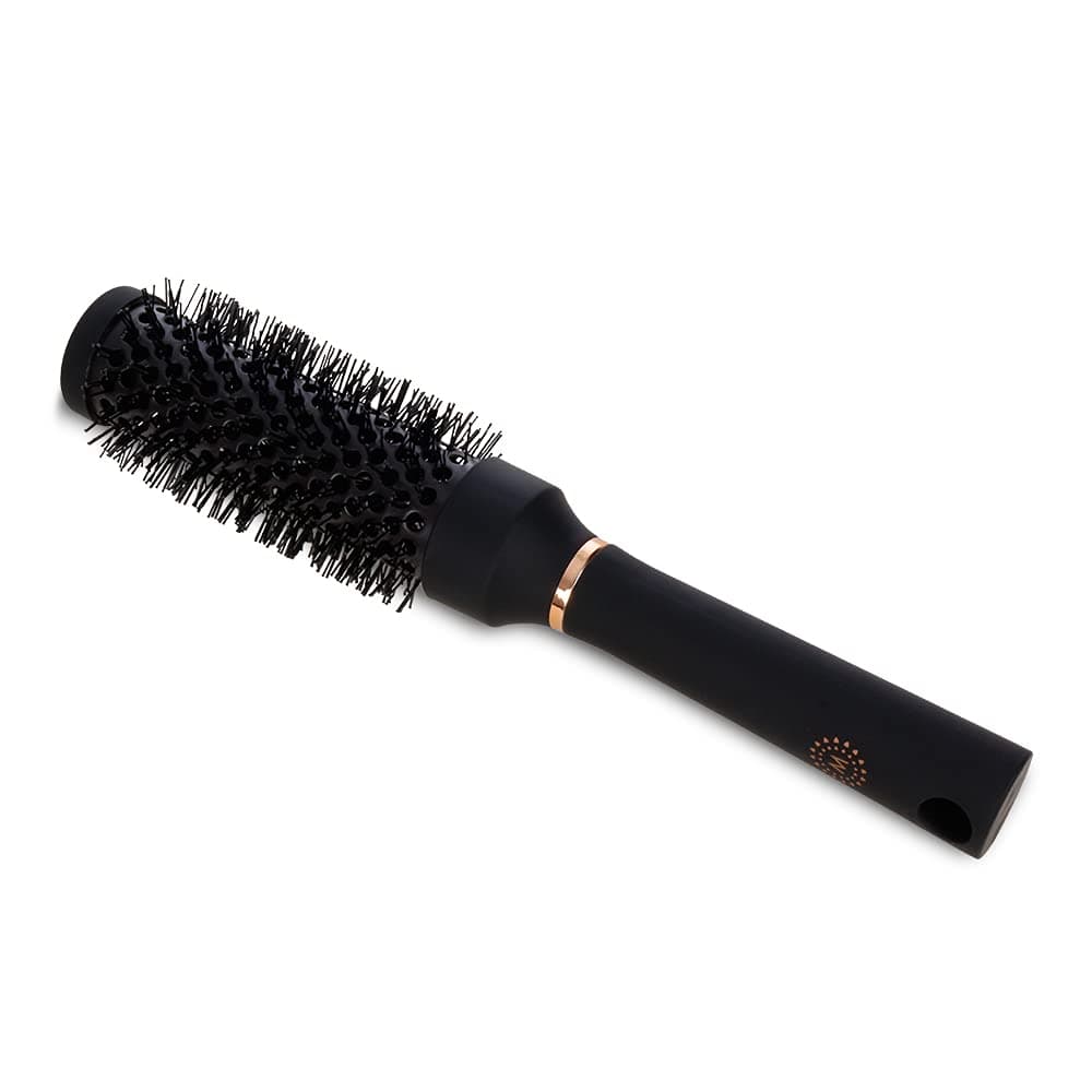 Malina Round Brush, Lightweight and Color Changing Rod Indicator Ceramic Ionic Technology- For All Hair Types, Add Volumes, Neutralize Frizz and Drying Hair
