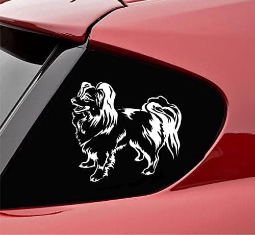Slap-Art Cute Papillon Vinyl Decal Sticker (White)