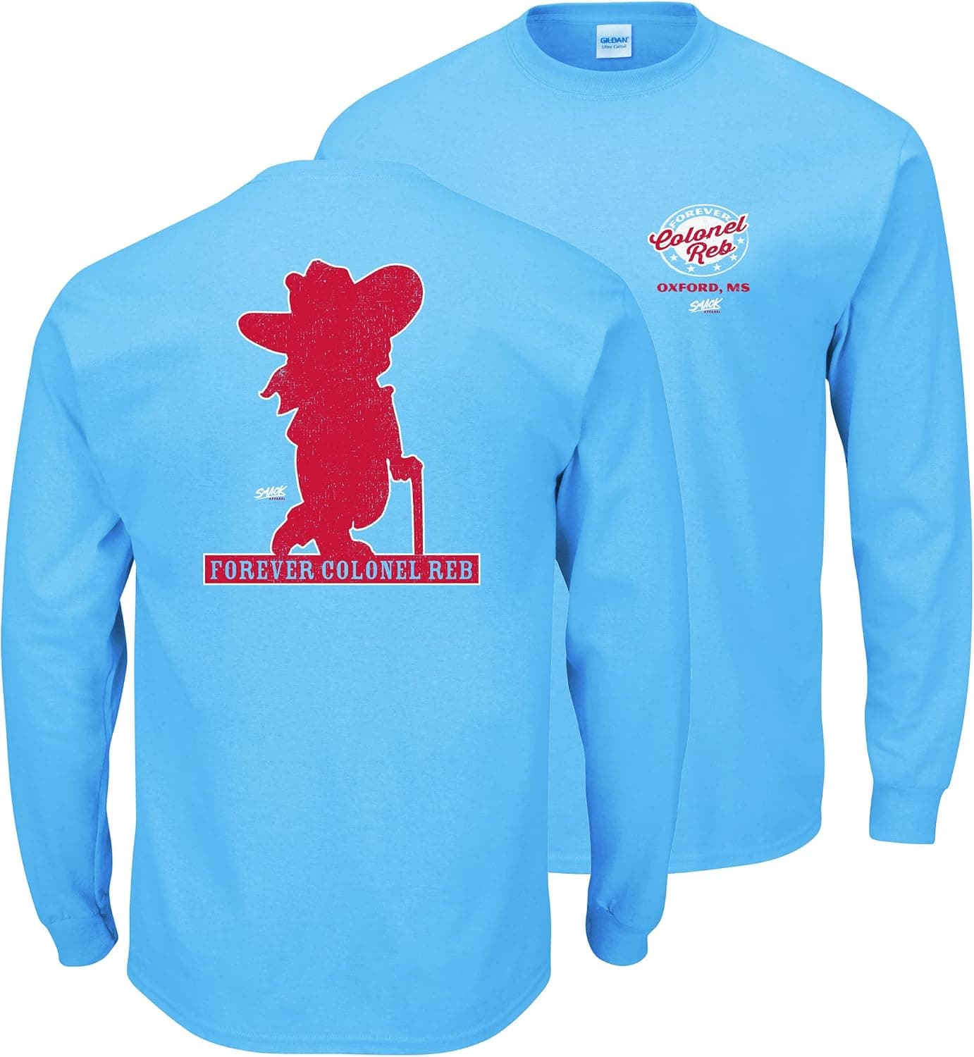 Ole Miss Football Fans. Forever Colonel Reb T Shirt (Sm-5X) or Sticker