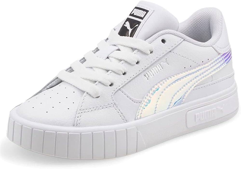 PUMA Kids Girls Cali Star Iris Sneakers Casual Shoes - White