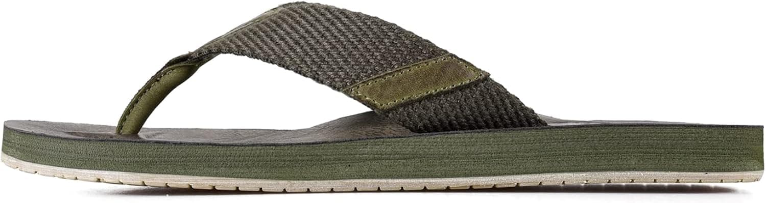 FIEEIF Mens Casual Flip Flops Comfortable Arch Support Outdoor Thong Slide Sandals Fashion Beach Slippers for Men