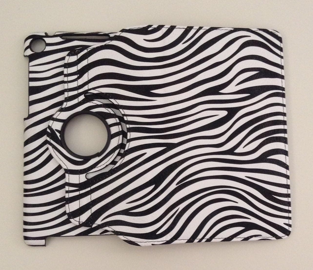 HappyZone PU Leather Case Cover with 360 Degree Rotating For Asus Google Nexus 7 FHD 2nd Generation 2013 Tablet - Zebra Stripes Design