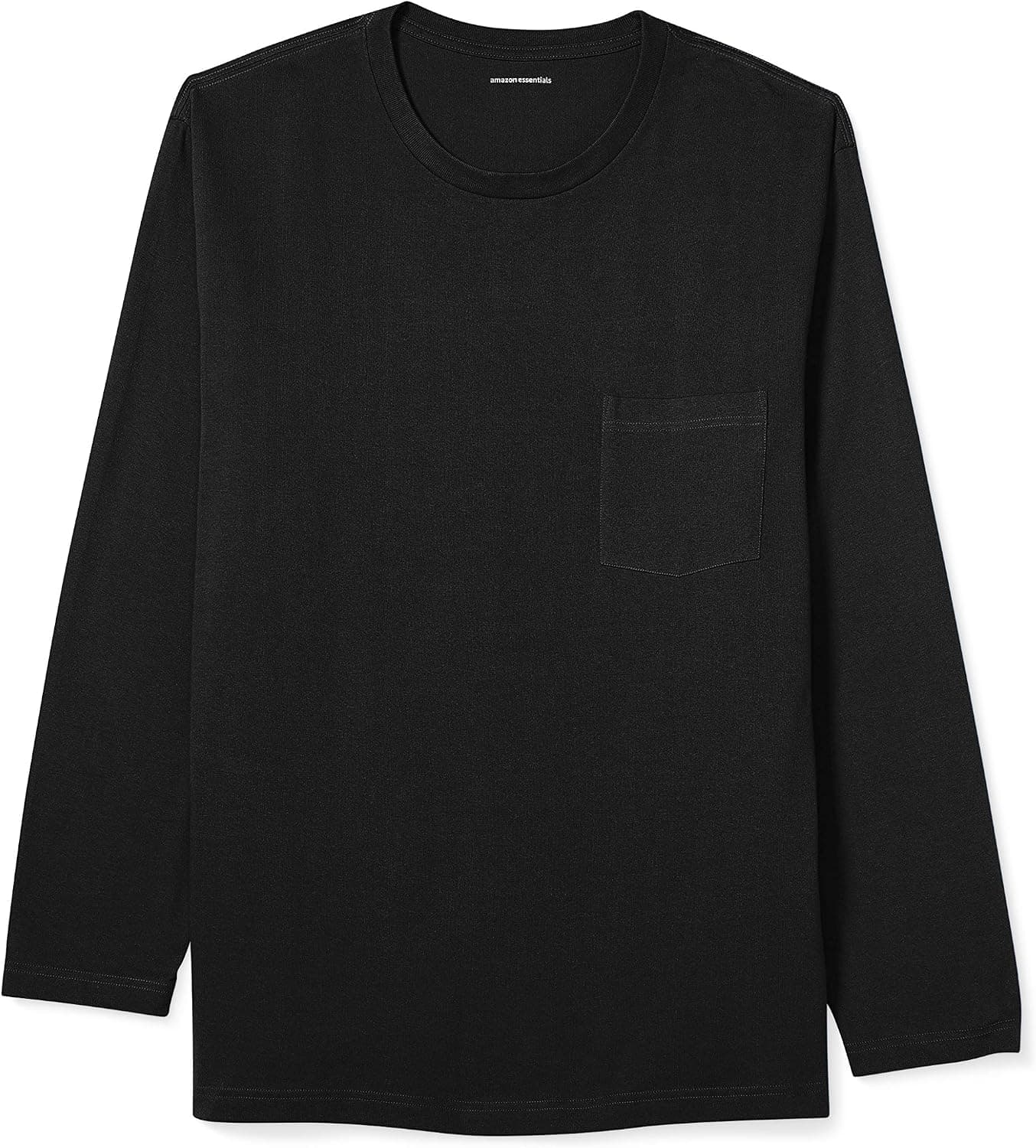 Amazon Essentials Men's Big & Tall Long-Sleeve Pocket T-Shirt fit by DXL