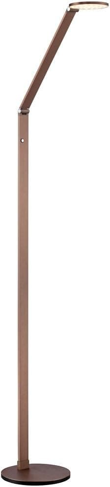 Possini Euro Design Magnum Modern Minimalist Style Task Floor Lamp LED Bright Lighting Adjustable 61" Tall French Bronze Dimmer Switch for Living Room Reading House Bedroom Home Office