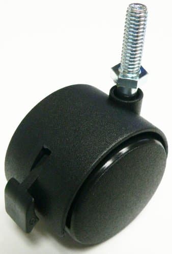 Oajen 2" 50mm Caster, Locking, Brake, 1/4" - 20 x 1", 4 Pack, 90 lbs Raing Each