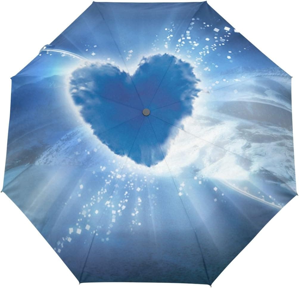 Mehool Windproof Travel Umbrella,Reverse Umbrella Sturdy UV Protection Sky Waterproof Umbrella
