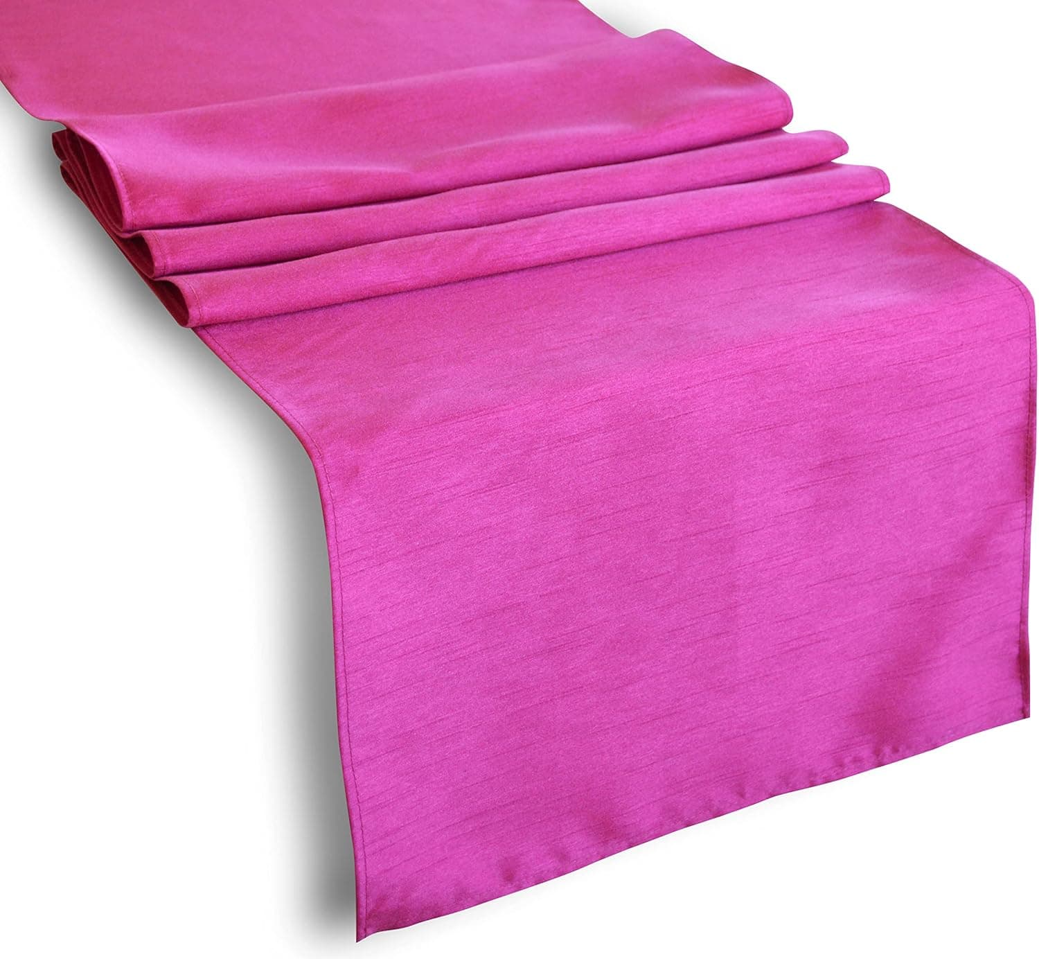 Aiking Home 13"x 72" Classic Solid Table Top Runner - Hot Pink