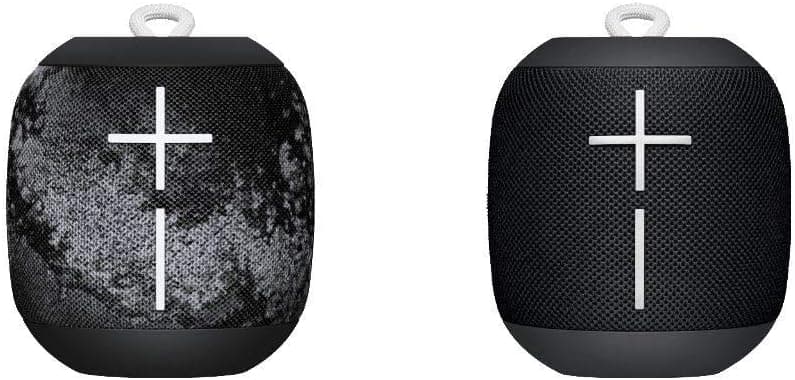 Logitech Ultimate Ears UE WONDERBOOM Twin Pack Bluetooth Speaker - Wireless Boom Box Waterproof with Double-Up Connection - (Concrete - Phantom Black)