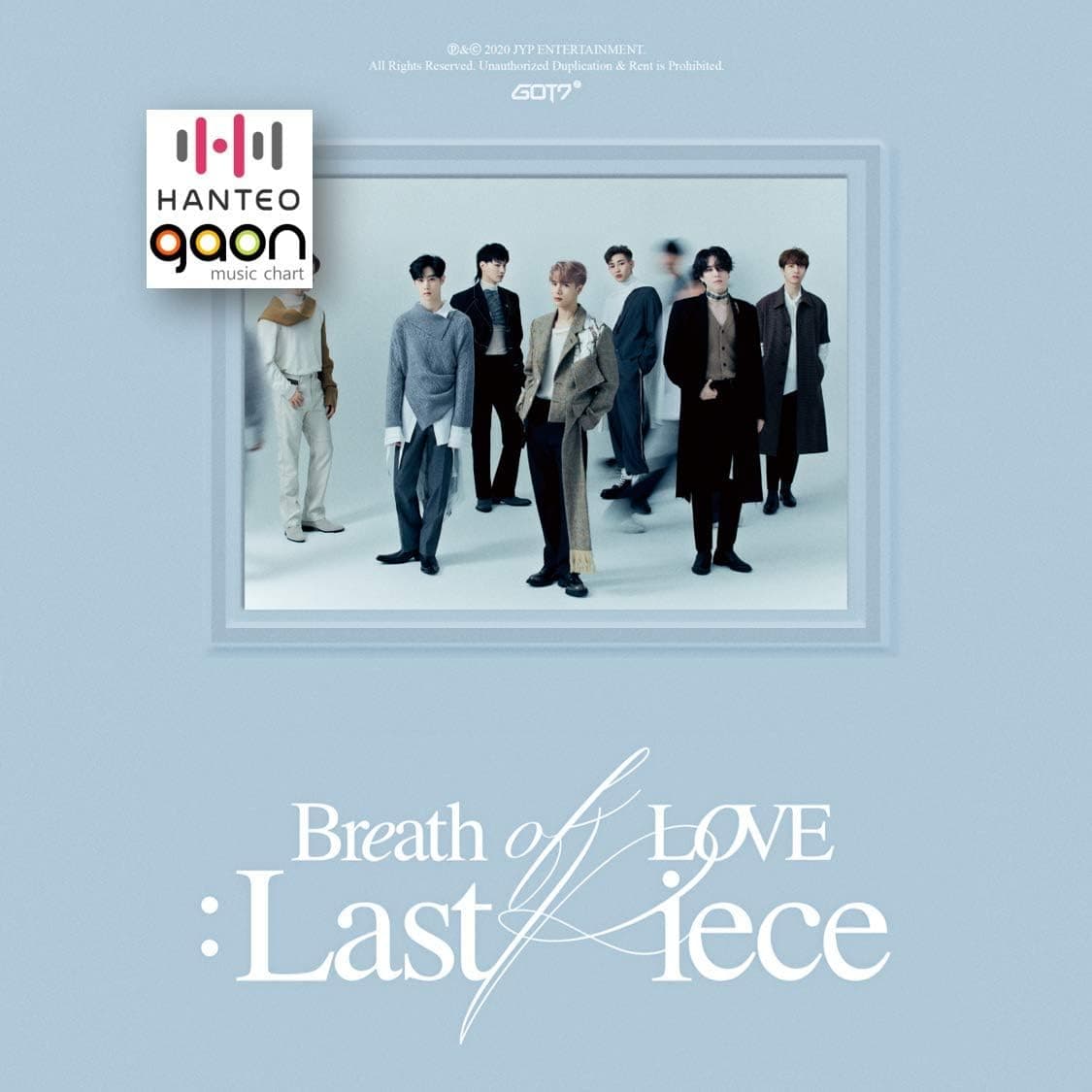 GOT7 - Breath of Love : Last Piece [Jinyoung ver.] (4th Album) [Pre Order] CD+Photobook+Folded Poster+Others with Tracking, Extra Decorative Stickers, Photocards