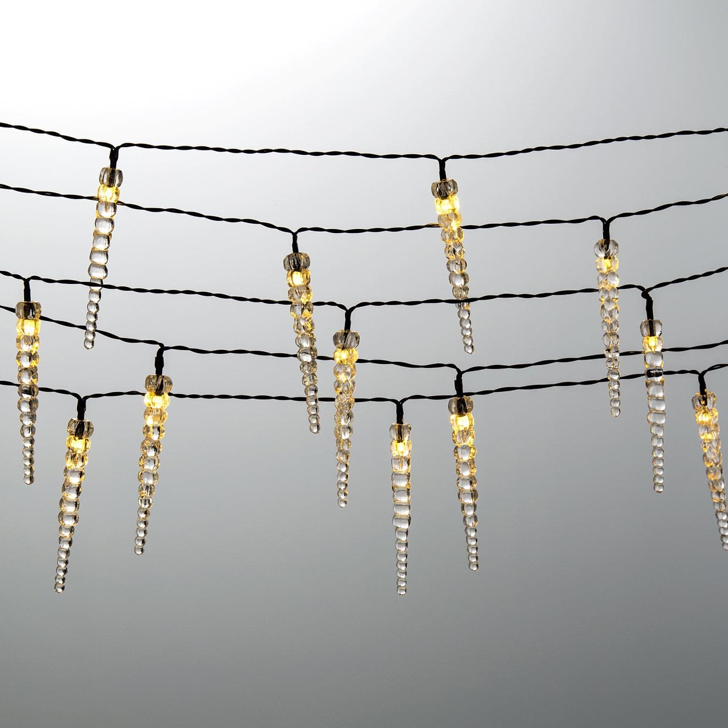 Set of 2 LED Outdoor Summer Sparkler Battery Operated String Lights