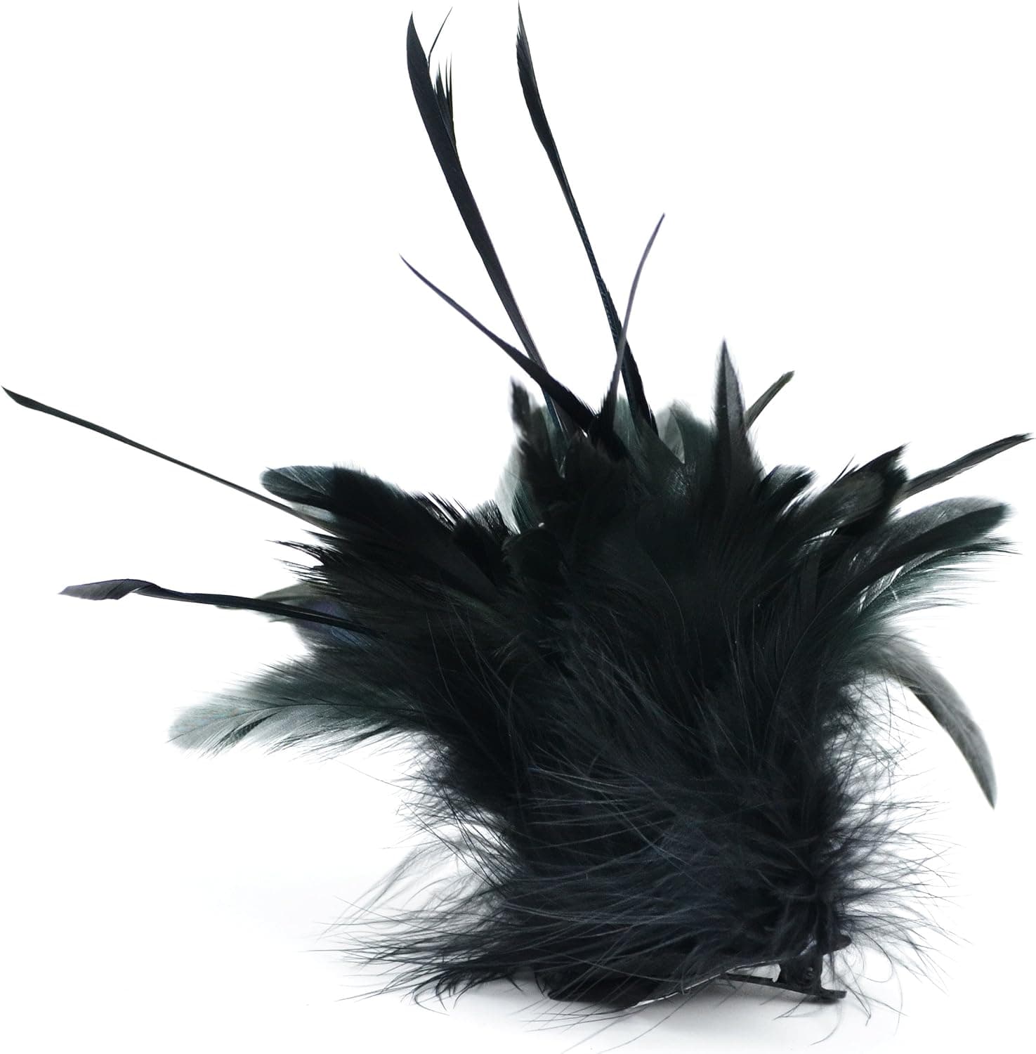 Touch of Nature Fancy Feather Clip, 10-Inch, Black