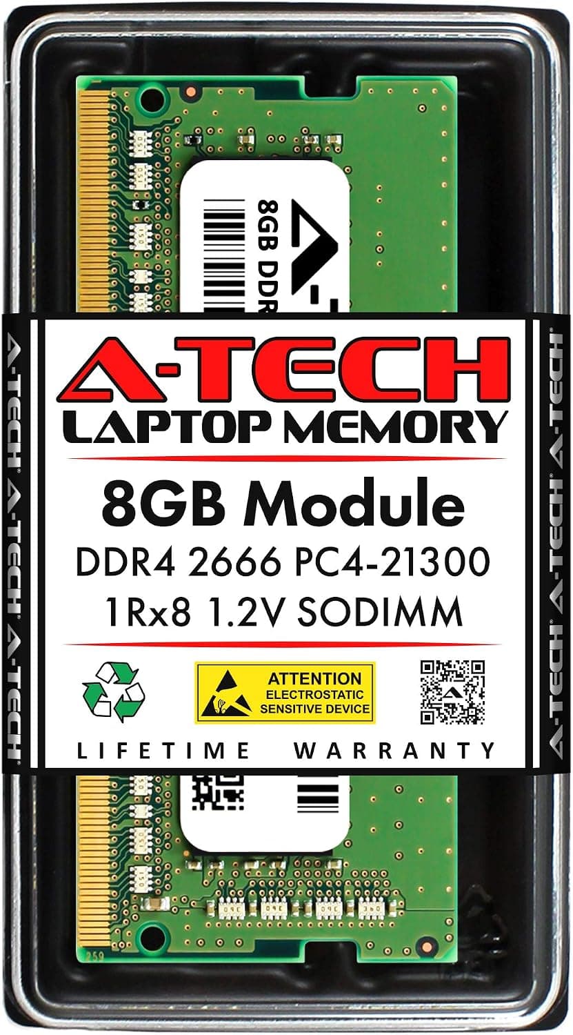 A-Tech 8GB RAM Replacement for HP 937236-855 | DDR4 2666MHz PC4-21300 1Rx8 1.2V SODIMM 260-Pin Memory Module