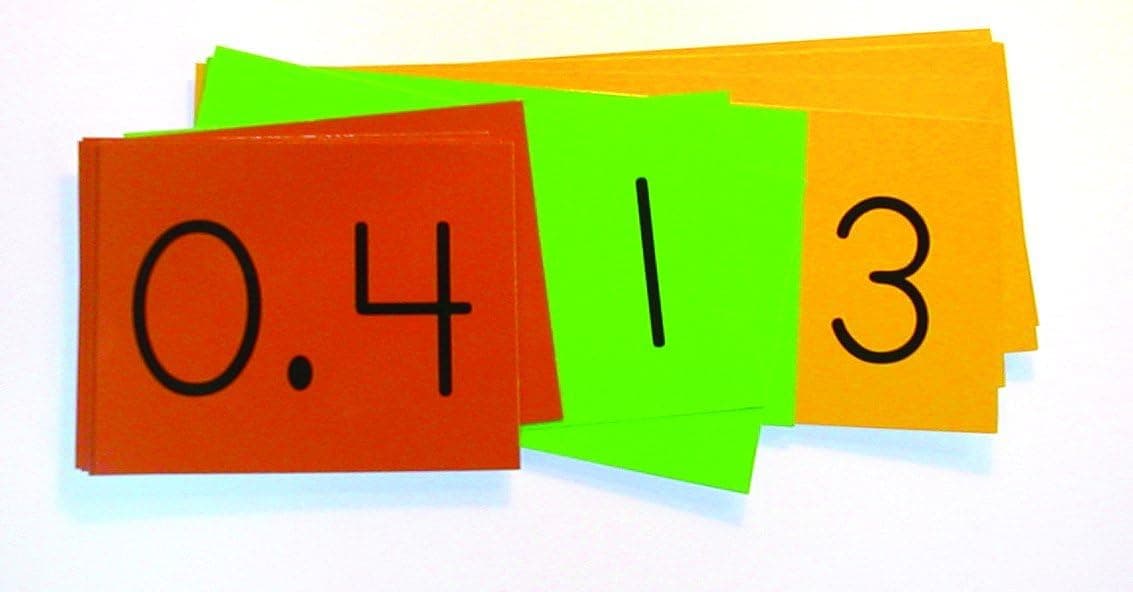 Crystal Springs Books Place Value Decimal Strips, 30 Strips, Singapore Math (402643)