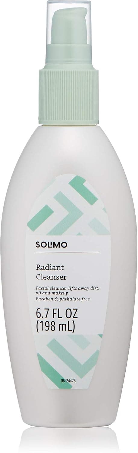 Amazon Brand - Solimo Radiant Cleanser, 6.7 fl oz (Pack of 1)