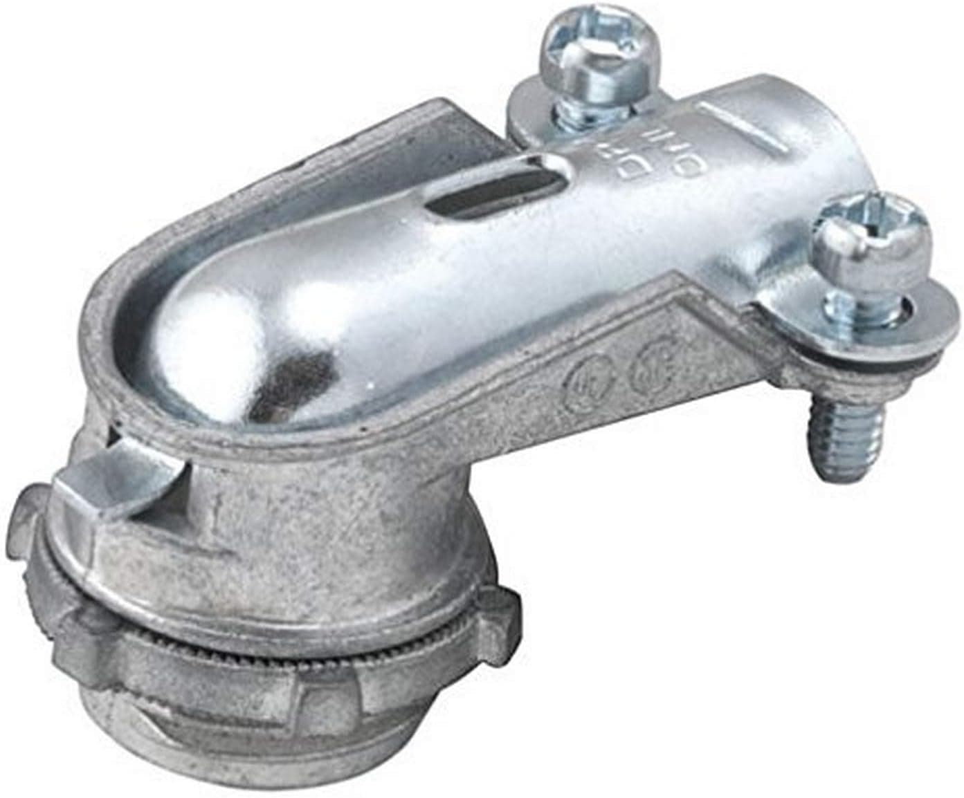 RACO 2691-25 Connector, Squeeze, 3/8-Inch Trade Size, 90 Degree, Armored/Flex, Zinc