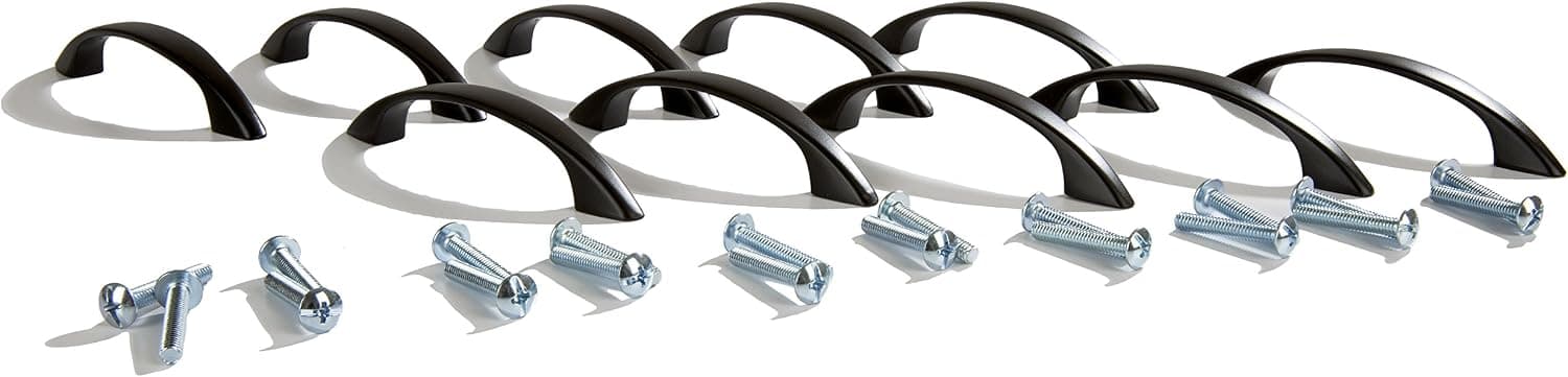 Ultra Hardware 59158 Cabinet Hardware Handle Pull, Pack Of 10 (10 Count, Oil Rubbed Bronze)