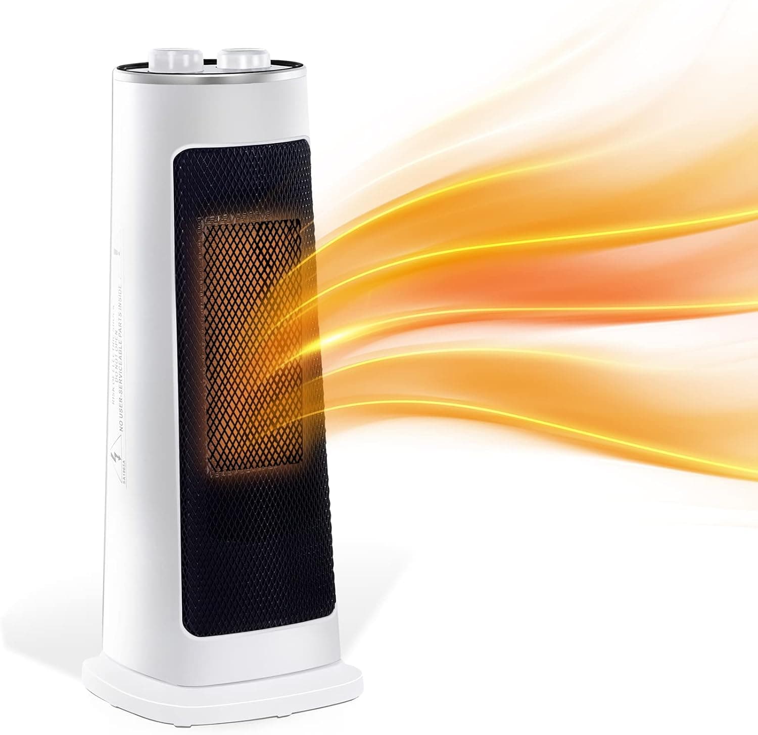 LHUKSGF Space Heater,Portable Electric Tower Heaters for Indoor Use,1500W Oscillating Ceramic Heater with Adjustable Thermostat,1S PTC Fast Heating,Tip-Over & Overheat Protection for Office,Bedroom…