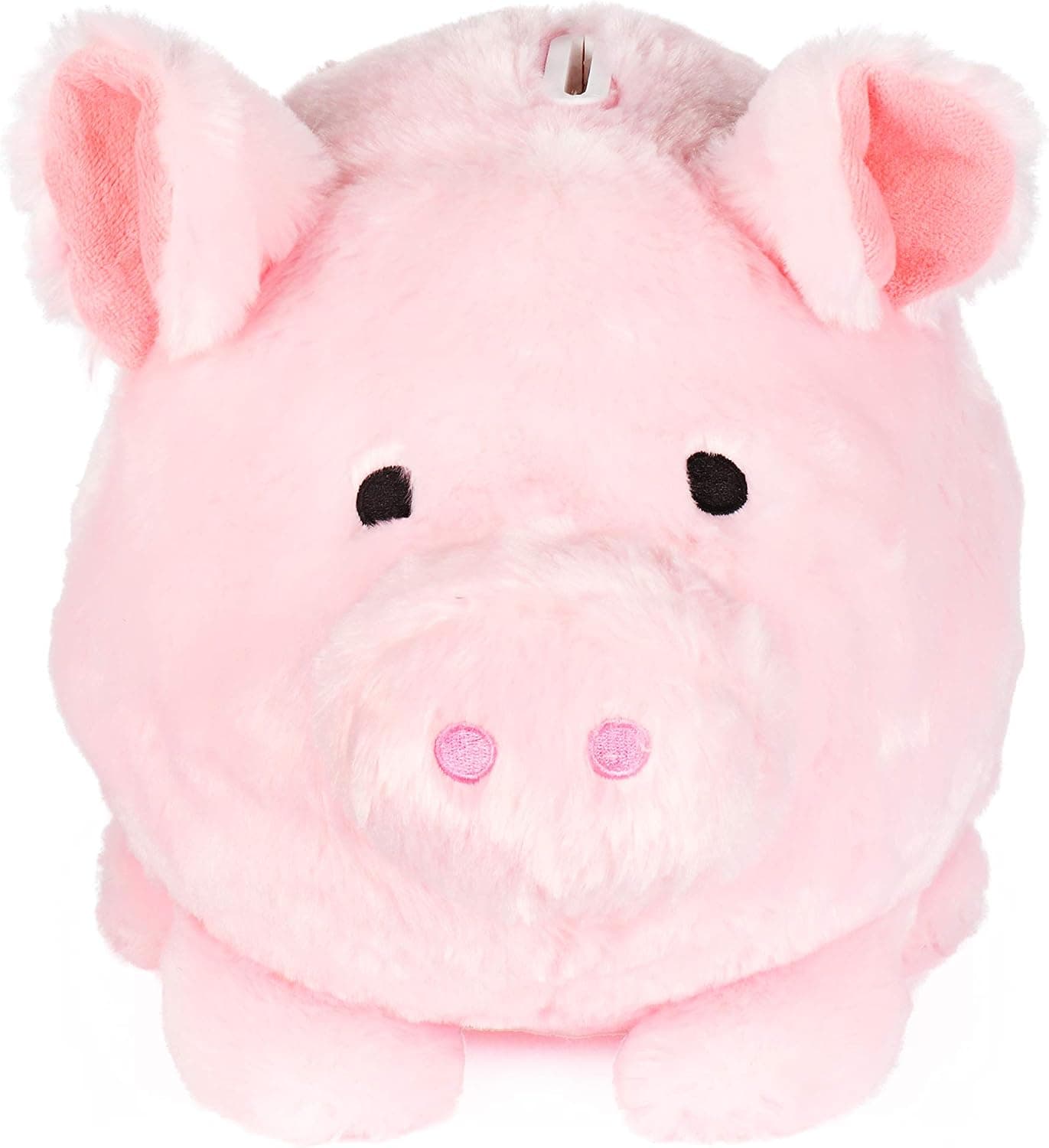 FAB Starpoint Jumbo Plush Piggy Bank, Hug Me and Fill Me! (Light Pink)