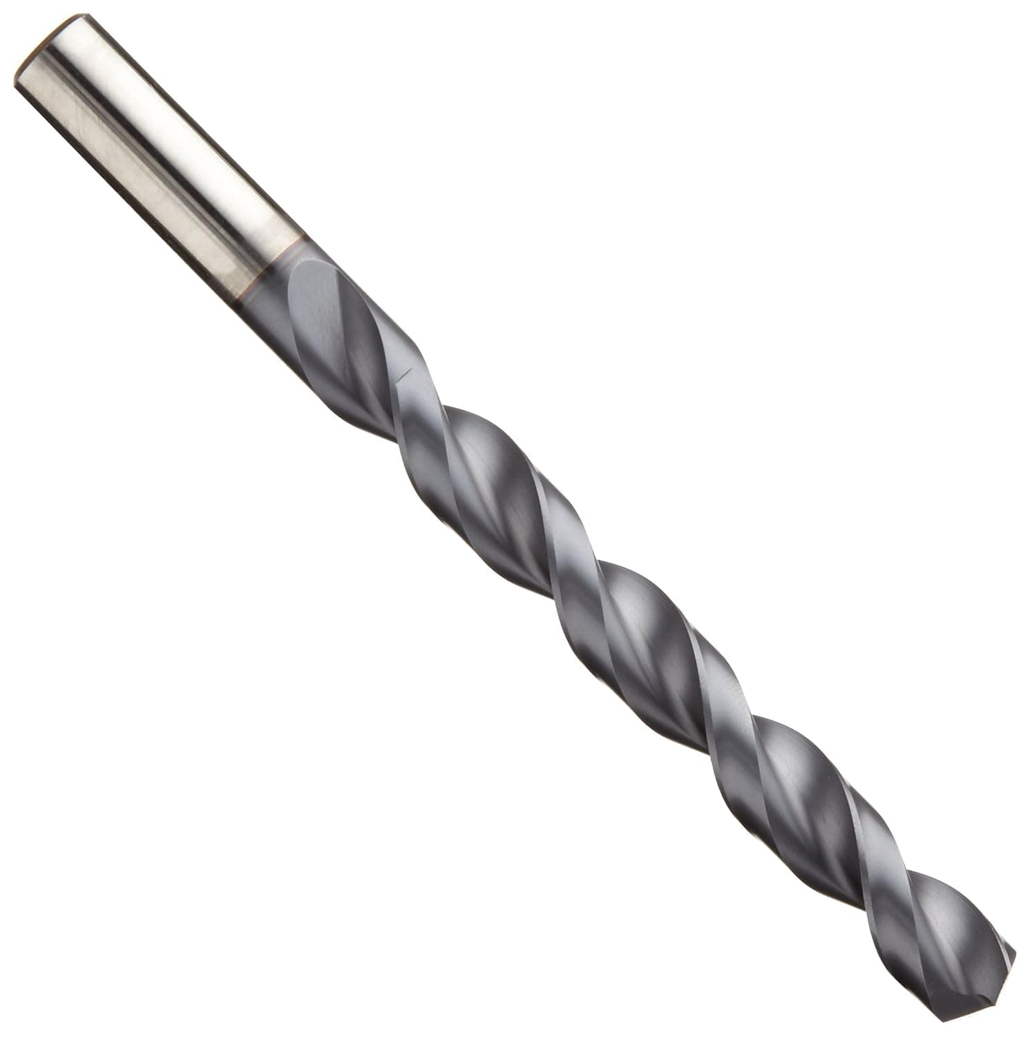 Cleveland 2075N Cobalt Steel Jobbers' Length Drill Bit, TiCN Coated, Round Shank, 135 Degree Notch Point, 1/8" (Pack of 10)