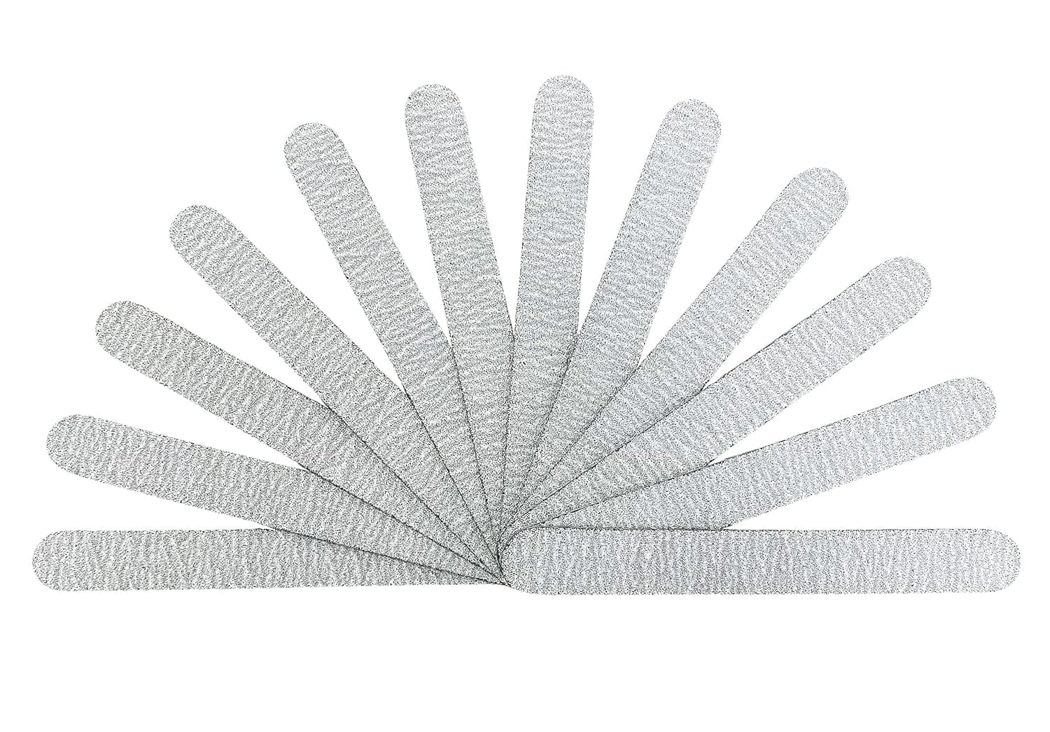 PrettyClaw | 50pc Mini Manicure Nail File 100/100 Grit Double Sided Zebra Emery Board For Nails Manicure Nail File 5 inches