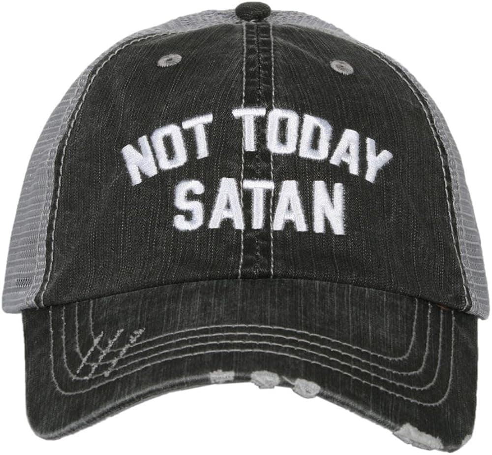 KATYDID Not Today Satan Baseball Hats Caps